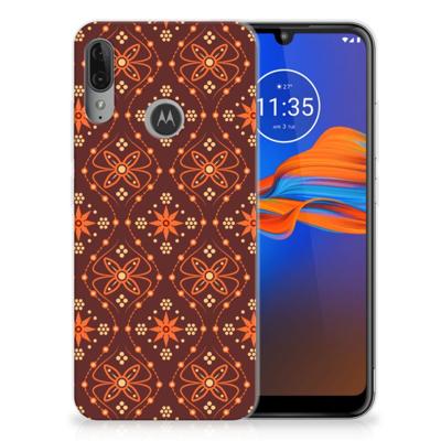 Motorola Moto E6 Plus | TPU bumper | Batik Brown