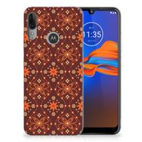 Motorola Moto E6 Plus | TPU bumper | Batik Brown