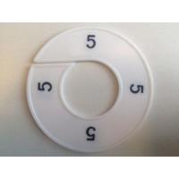 Maatring 9cm wit/zwart 5