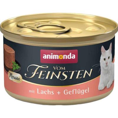ANIMONDA Vom Feinsten Mousse Salmon and poultry - nat kattenvoer - 85g