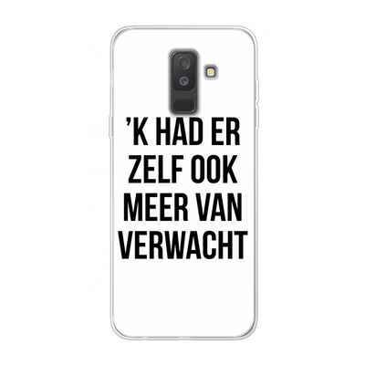 Meer verwacht: Samsung Galaxy A6 Plus (2018) Transparant Hoesje