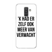 Meer verwacht: Samsung Galaxy A6 Plus (2018) Transparant Hoesje Meer verwacht: Samsung Galaxy A6 Plus (2018) Transparant Hoesje