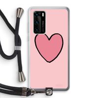 Hartje: Huawei P40 Transparant Hoesje met koord