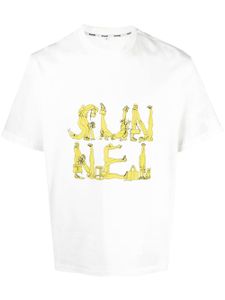 Sunnei t-shirt en coton à logo imprimé - Blanc