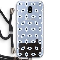 Eyes pattern: Samsung Galaxy J3 (2017) Transparant Hoesje met koord Eyes pattern: Samsung Galaxy J3 (2017) Transparant Hoesje met koord