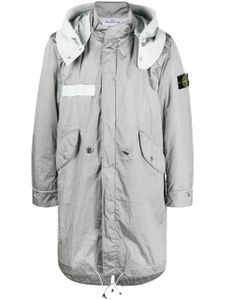 Stone Island parka à fermeture zippée - Gris