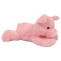 Knuffeldier Varken/biggetje - zachte pluche stof - roze - premium kwaliteit knuffels - 30 cm   - - thumbnail