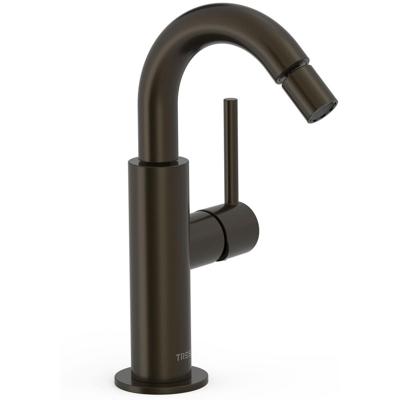 Bidetkraan Tres Study | Opbouw | Mengkraan | 1-hendel | Rond | Zwart brons