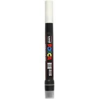 Uni-Posca Posca marker, afm pcf350, lijndikte 1-10 mm, kwast, wit, 1 stuk