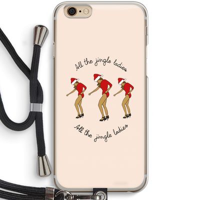 Jingle Ladies: iPhone 6 / 6S Transparant Hoesje met koord