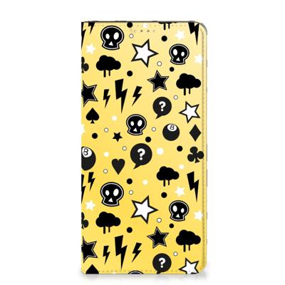 Mobiel BookCase Samsung Galaxy A14 4G Punk Geel Mobiel BookCase Samsung Galaxy A14 4G Punk Geel