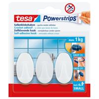 Haken tesa powerstrips small ovaal zelfkl wit | 6 stuks