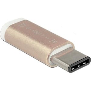 DeLOCK 65677 tussenstuk voor kabels USB 2.0-C USB 2.0 Micro-B Koper