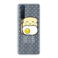 Sleep All Day: Sony Xperia 5 II Transparant Hoesje