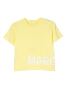 MM6 Maison Margiela Kids t-shirt en coton à logo imprimé - Jaune