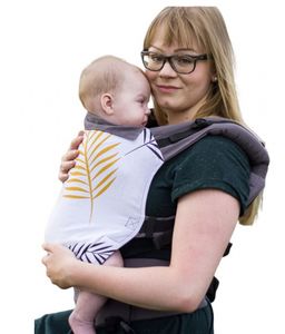 Luna Dream draagzak Standard Leaf katoen wit/bruin Luna Dream draagzak Standard Leaf katoen wit/bruin