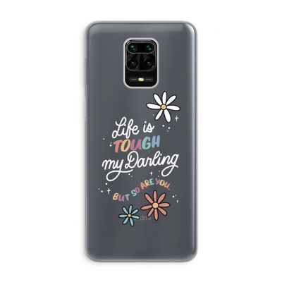 Tough Life: Xiaomi Redmi Note 9 Pro Transparant Hoesje