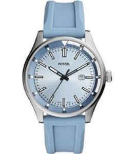 Horlogeband Fossil FS5537 Silicoon Blauw 22mm