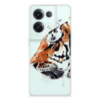 Smartphone hoesje OPPO Reno8 Pro Watercolor Tiger