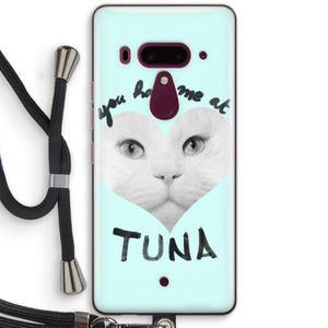You had me at tuna: HTC U12+ Transparant Hoesje met koord