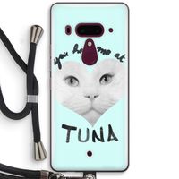 You had me at tuna: HTC U12+ Transparant Hoesje met koord