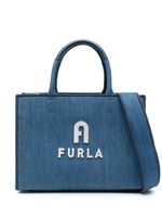 Furla sac cabas Opportunity en jean - Bleu