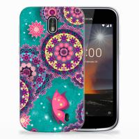 Nokia 1 | Hoesje maken | Cirkels en Vlinders