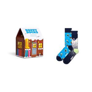 Happy socks 2 stuks Skiing Chalet Gift Set