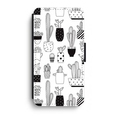 Cactusmotief: iPhone XR Flip Hoesje