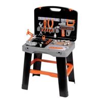 Smoby - Black and Decker -Bricolo Smart Workbench - Imitatiespel - Koffer die verandert in een werkbank - Inclusief 33 accessoires - Fa
