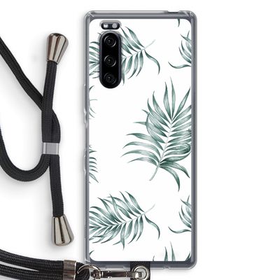 Simple leaves: Sony Xperia 5 Transparant Hoesje met koord