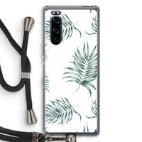 Simple leaves: Sony Xperia 5 Transparant Hoesje met koord