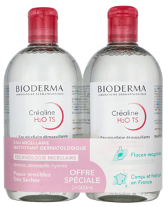 Bioderma Crealine Ts H2O Solution Micellaire Duo Pack 1000 ml