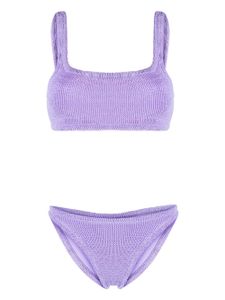 Hunza G bikini à effet froissé - Violet