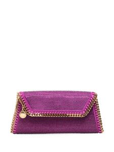 Stella McCartney pochette Falabella à ornements en cristal - Violet