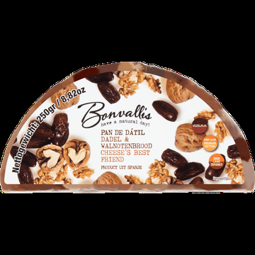 Bonvallis Pan de Datil Dadel & Walnotenbrood 250 g bij Jumbo