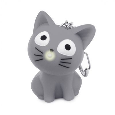 Balvi sleutelhanger Katy junior 5,5 cm kunststof grijs Balvi sleutelhanger Katy junior 5,5 cm kunststof grijs