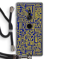 Majorelle Blue Print: Sony Xperia XZ2 Transparant Hoesje met koord