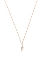 MARIA TASH collier Lightning Bolt en or rose 18ct pavé de diamants