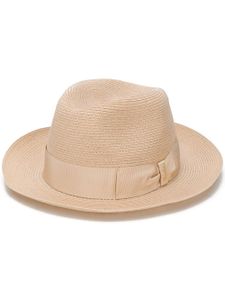 Borsalino chapeau en chanvre tressé - Tons neutres