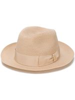 Borsalino chapeau en chanvre tressé - Tons neutres