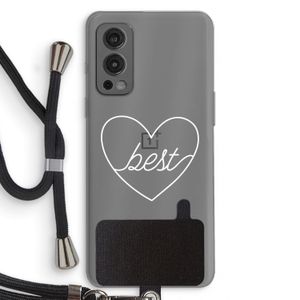 Best heart pastel: OnePlus Nord 2 5G Transparant Hoesje met koord