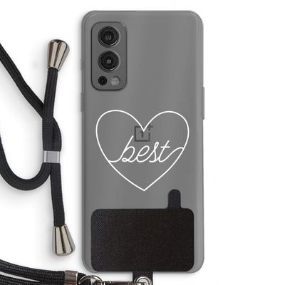 Best heart pastel: OnePlus Nord 2 5G Transparant Hoesje met koord