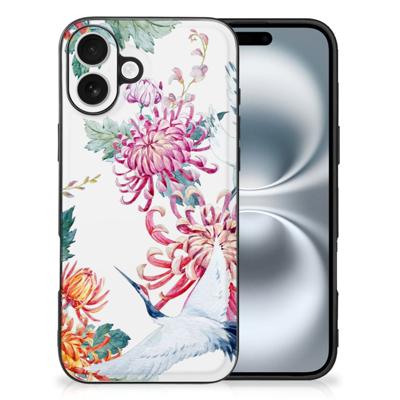 iPhone 16 Dierenprint Telefoonhoesje Bird Flowers iPhone 16 Dierenprint Telefoonhoesje Bird Flowers