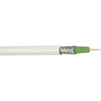 Hama 86684 Coaxkabel Buitendiameter: 6.90 mm 75 Ω 100 dB Wit, Groen per meter - thumbnail