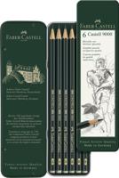 Faber Castell Potlood 9000 - bliketui a 6 stuks - thumbnail