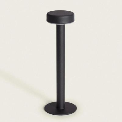 Oplaadbare tafellamp ingebouwde LED dimbaar &apos;Pam&apos;-Zwart 30cm