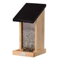 Esschert Design Vogelvoedersilo - muurbevestiging - hout - 29 x 14 cm - voor tuinvogeltjes