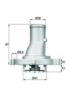 Thermostaat, koelvloeistof TI6887D