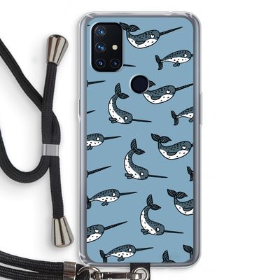 Narwhal: OnePlus Nord N10 5G Transparant Hoesje met koord
